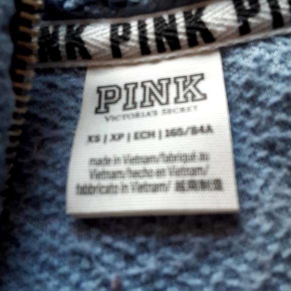 Pink Victoria’s Secret 1/4 zip sz xs - Picture 5 of 5